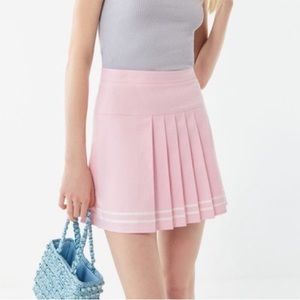 Urban Outfitters Serena Pleated Mini Skirt | Pink | Size: XS